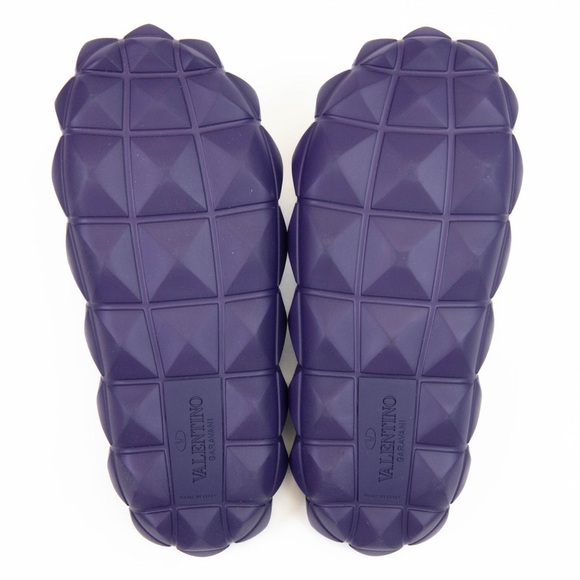 Valentino Garavani‎ Men\'s Maxi Stud Purple Pool Slides | PRELOVED ? main image 8